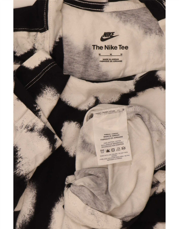 Nike Herre T-shirt Top Medium Sort Tie Dye Bomuld