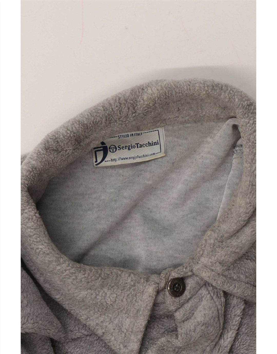 Sergio Tacchini Herre Overshirt Fleeceskjorte XL Grå