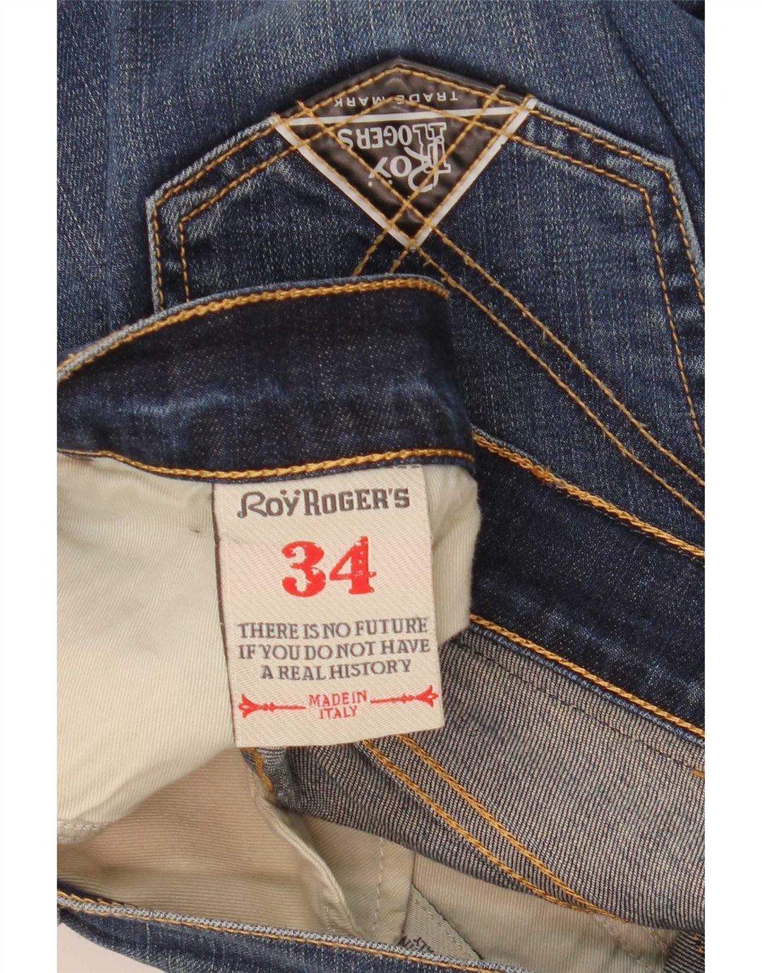 Roy Rogers Slim Jeans til mænd W34 L32 blå bomuld