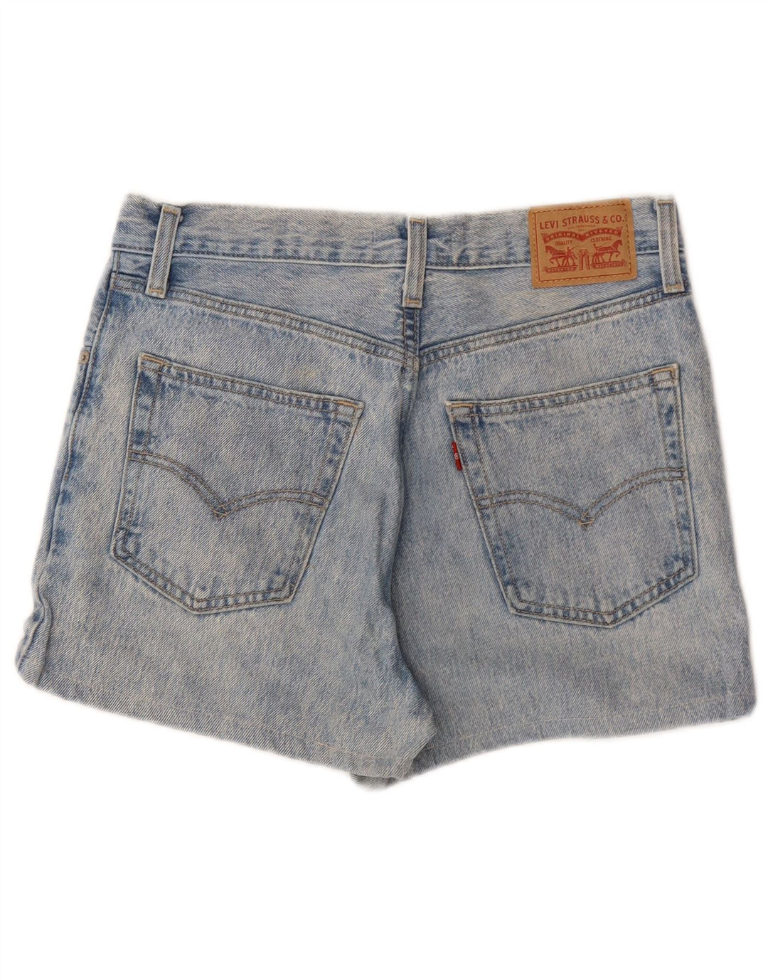 LEVI'S Baggy denimshorts til kvinder W27 Små blå bomuld