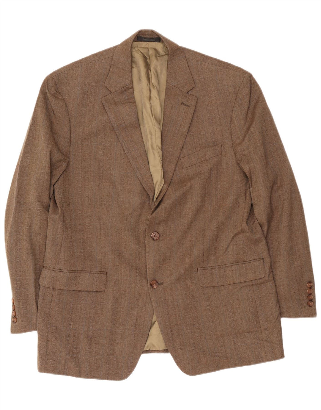 Ralph Lauren Herre 2-knaps blazerjakke UK 43 Stor beige sildebensuld