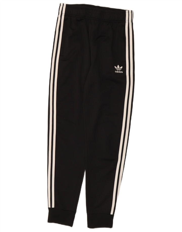 Adidas Drenge Træningsdragt Bukser Joggers 13-14 År Sort Polyester