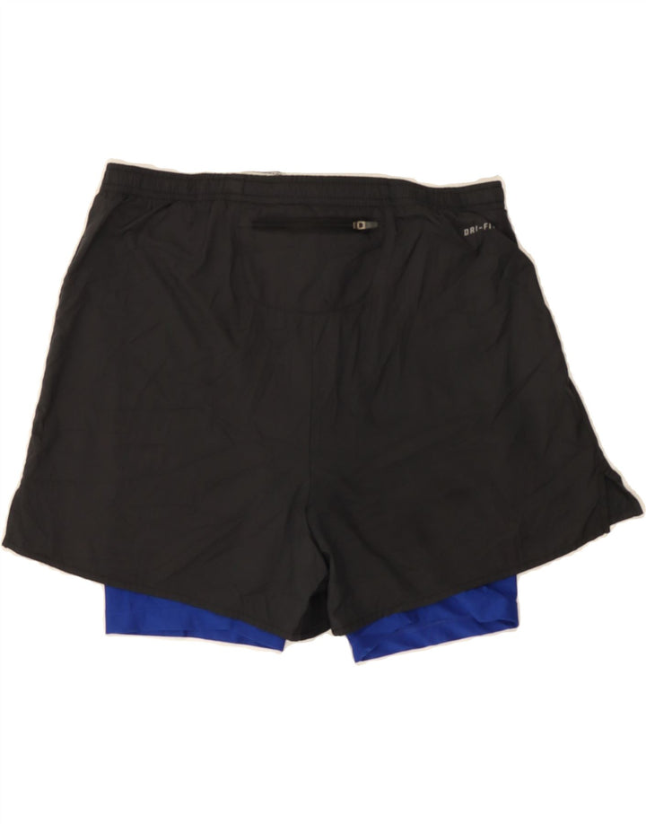 NIKE Mens Sport Shorts Small  Black Polyester Vintage Nike and Second-Hand Nike from Messina Hembry 