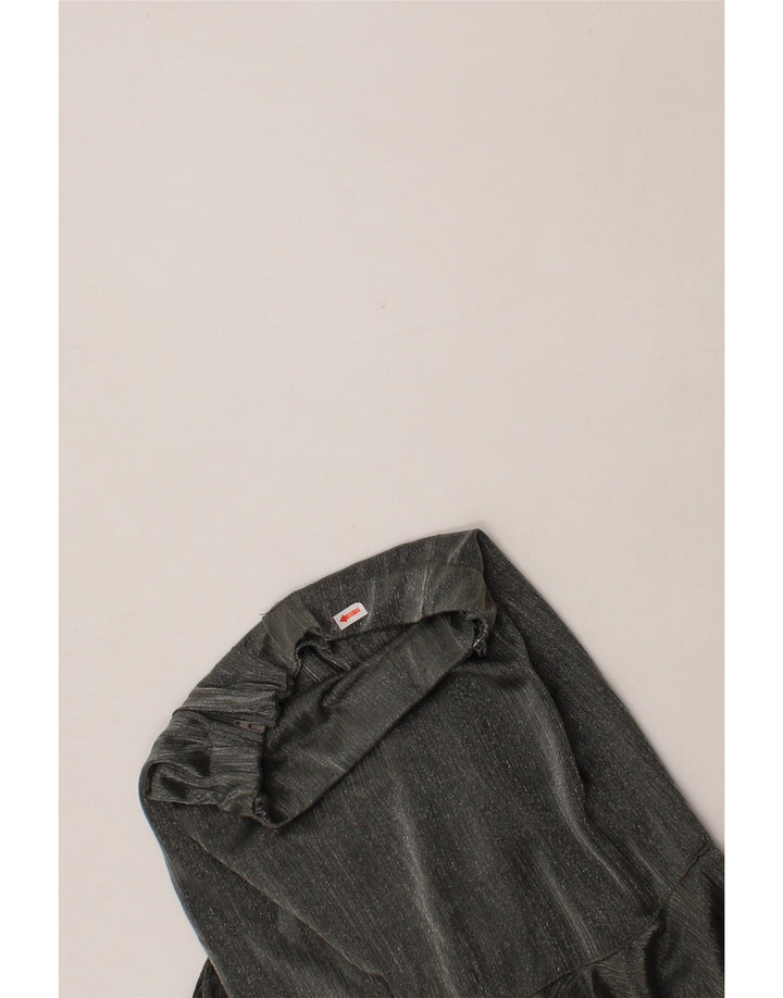 VINTAGE Womens Maxi Skirt W24 XS Grey Polyamide Vintage Vintage and Second-Hand Vintage from Messina Hembry 