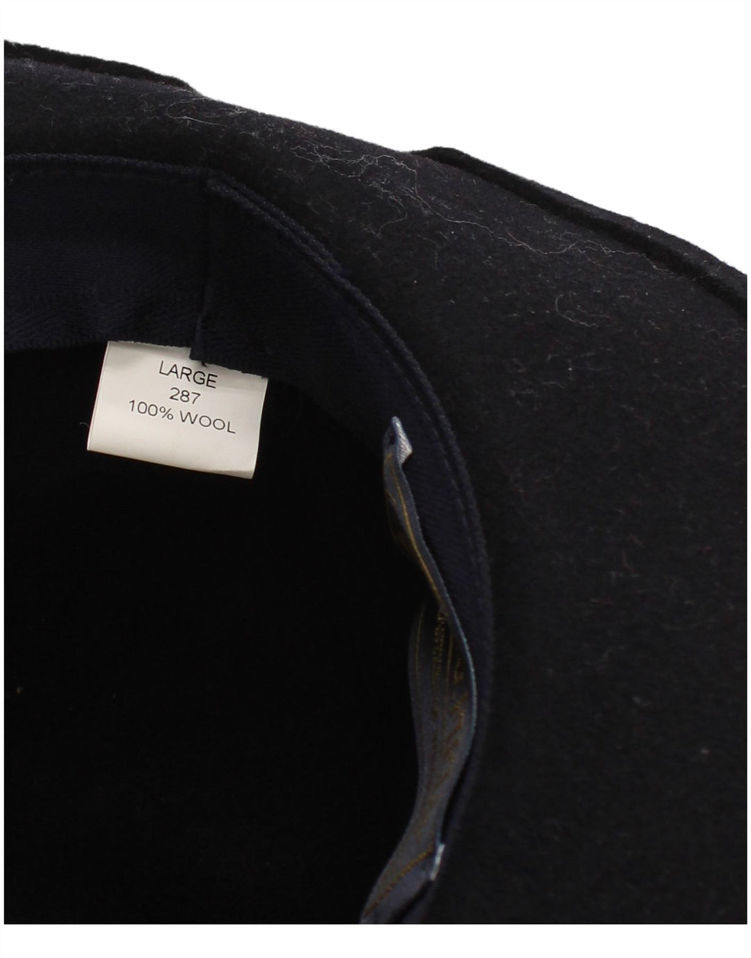 P.G.Field Fedora Hat til mænd Stor marineblå uld