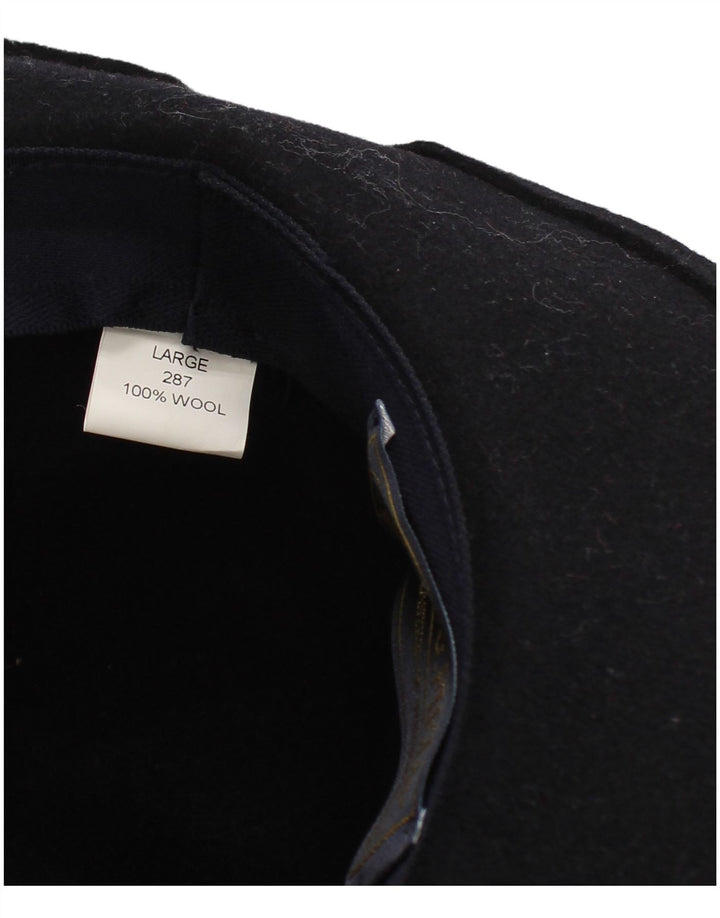 P.G.Field Fedora Hat til mænd Stor marineblå uld