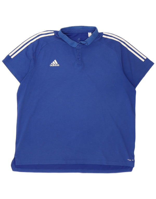 Adidas Aeroready Polo Shirt til mænd 3XL Blå Bomuld