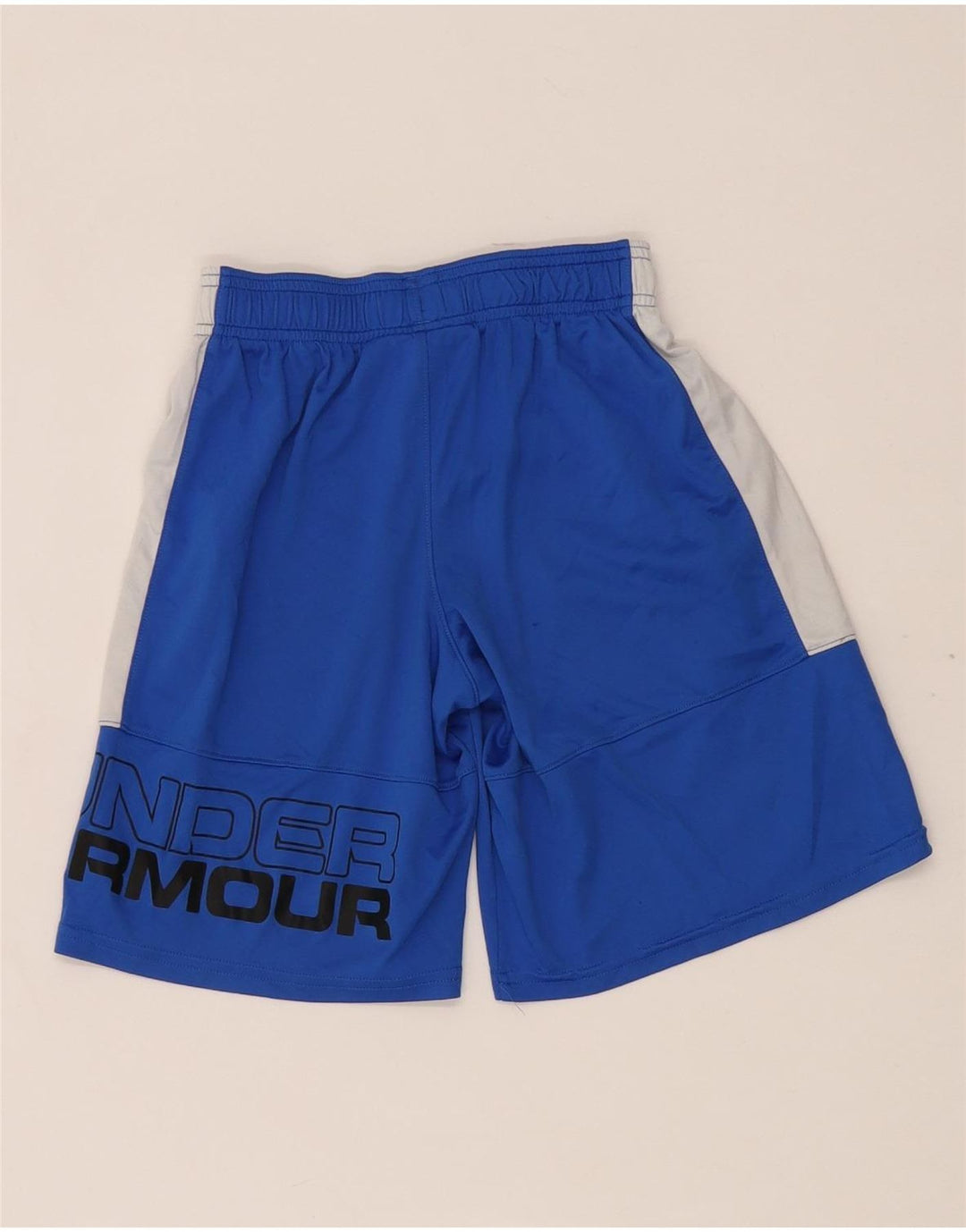 Under Armour drenge grafiske sportsshorts 7-8 år Small Blue Colourblock