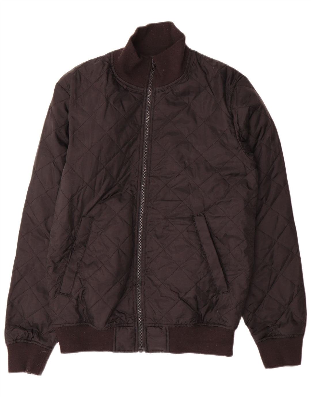 French Connection Herre Quiltet Jakke UK 38 Medium Sort Polyester