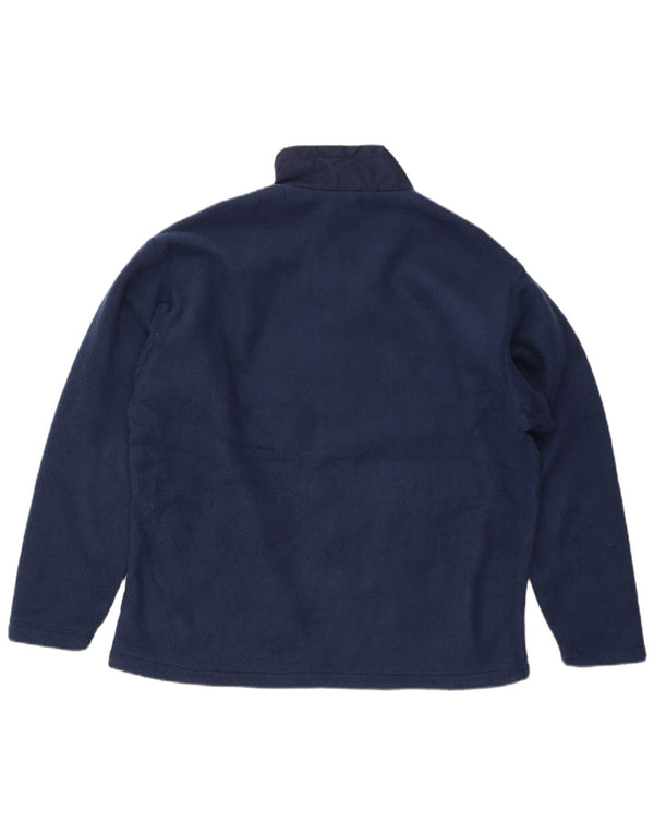 Patagonia Herre Synchilla Fleecejakke UK 42 XL Navy Blue Polyester