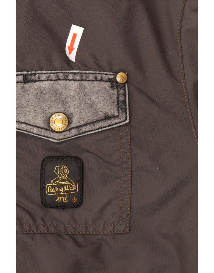 Refrigiwear Herre Bomber Jacket UK 40 Large Grey Colourblock