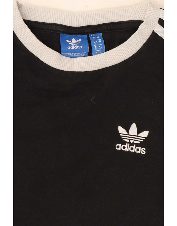 Adidas Dame Top Langærmet UK 4 XS Sort