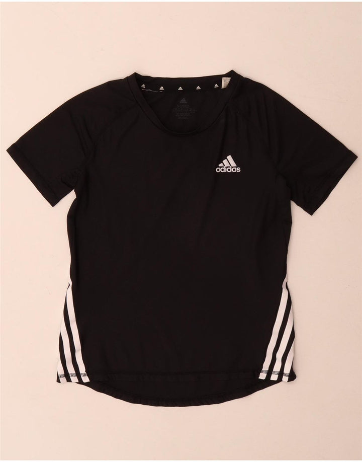 Adidas Boys Aeroready T-Shirt Top 11-12 År Sort Polyester