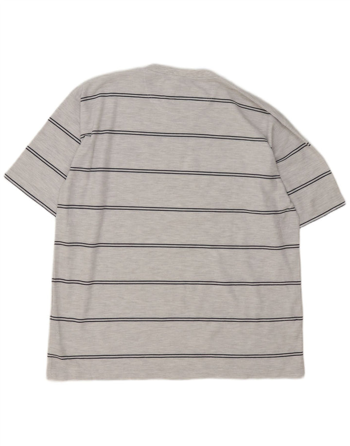 Umbro Herre T-Shirt Top XL Gråstribet Polyester