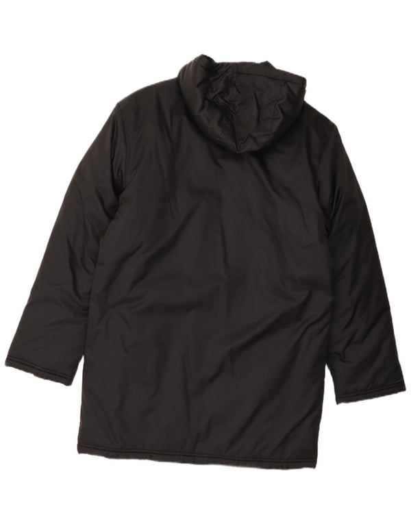 Adidas Mens Graphic Loose Fit Padded Coat UK 36 Small Black Nylon