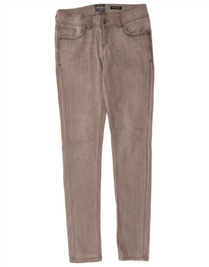 Superdry Super Skinny Jeans til kvinder W29 L32 Grå bomuld