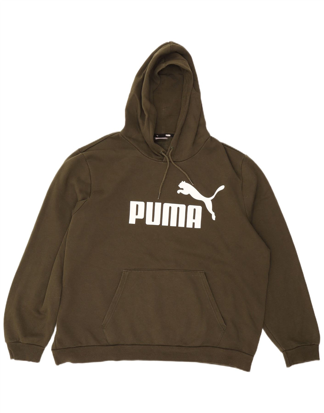 PUMA Grafisk hættetrøje til mænd 2XL Khaki Bomuld