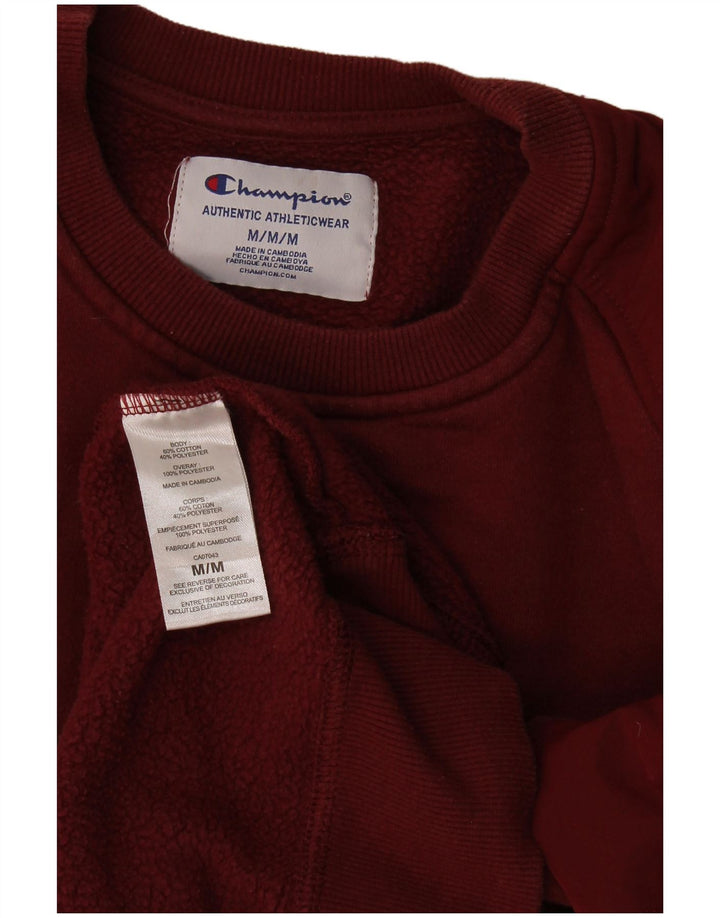 Champion Herre grafisk sweatshirt Jumper Medium Bourgogne bomuld