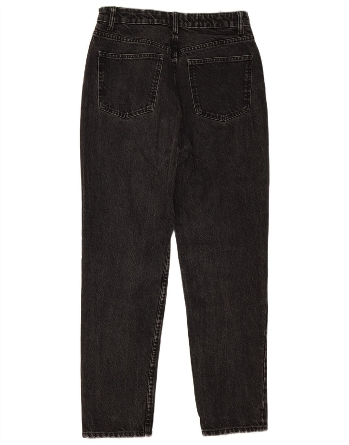 ZARA Dame Distressed Tapered Jeans EU 38 Small W28 L27 Grå