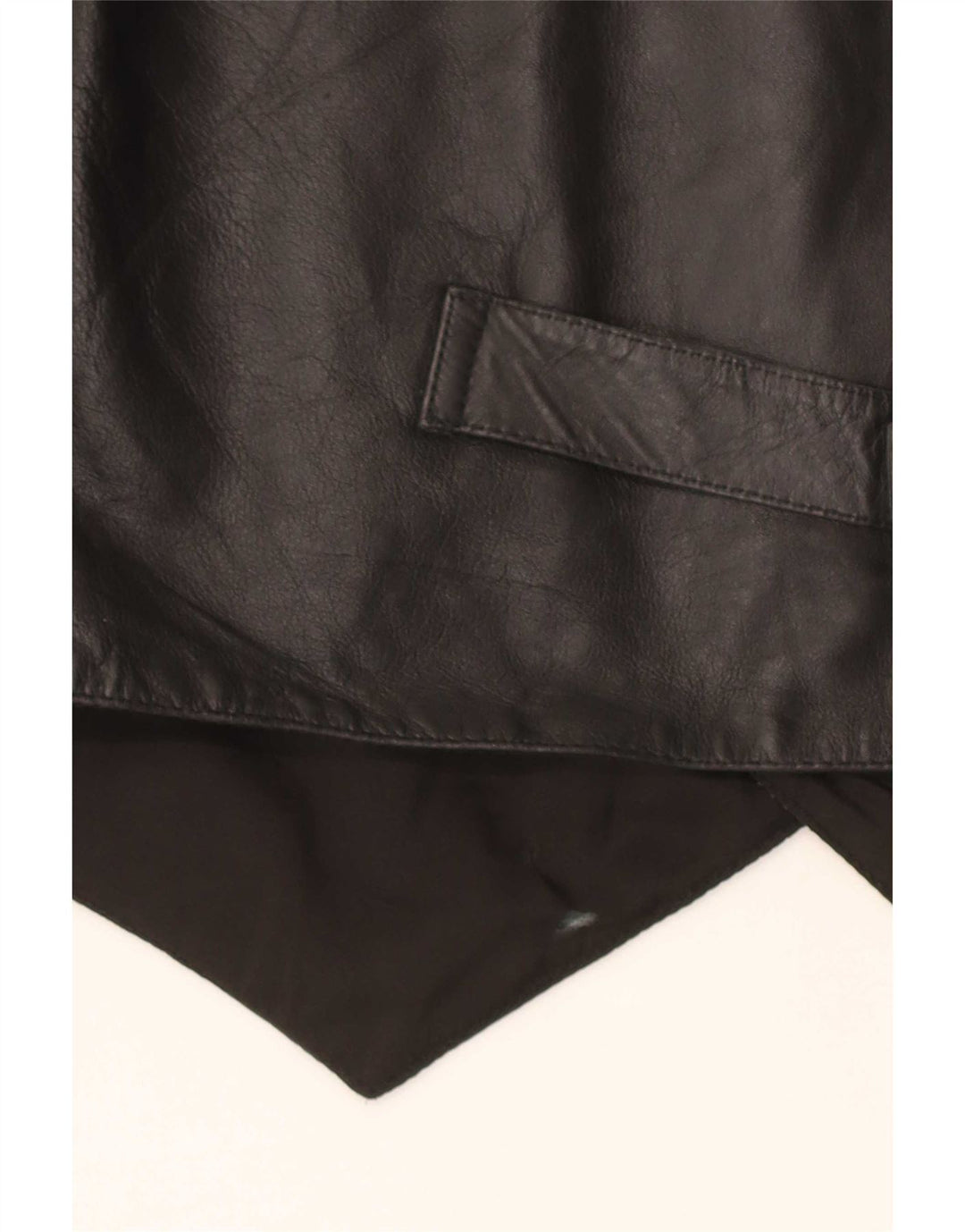Vintage herre lædervest medium sort