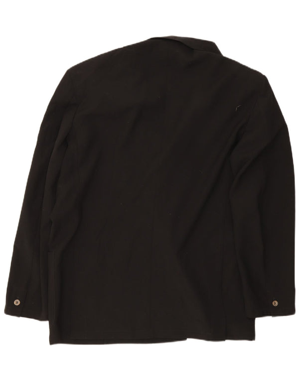 Pal Zileri Herre dobbeltradet blazerjakke IT 52 XL Sort Virgin Wool