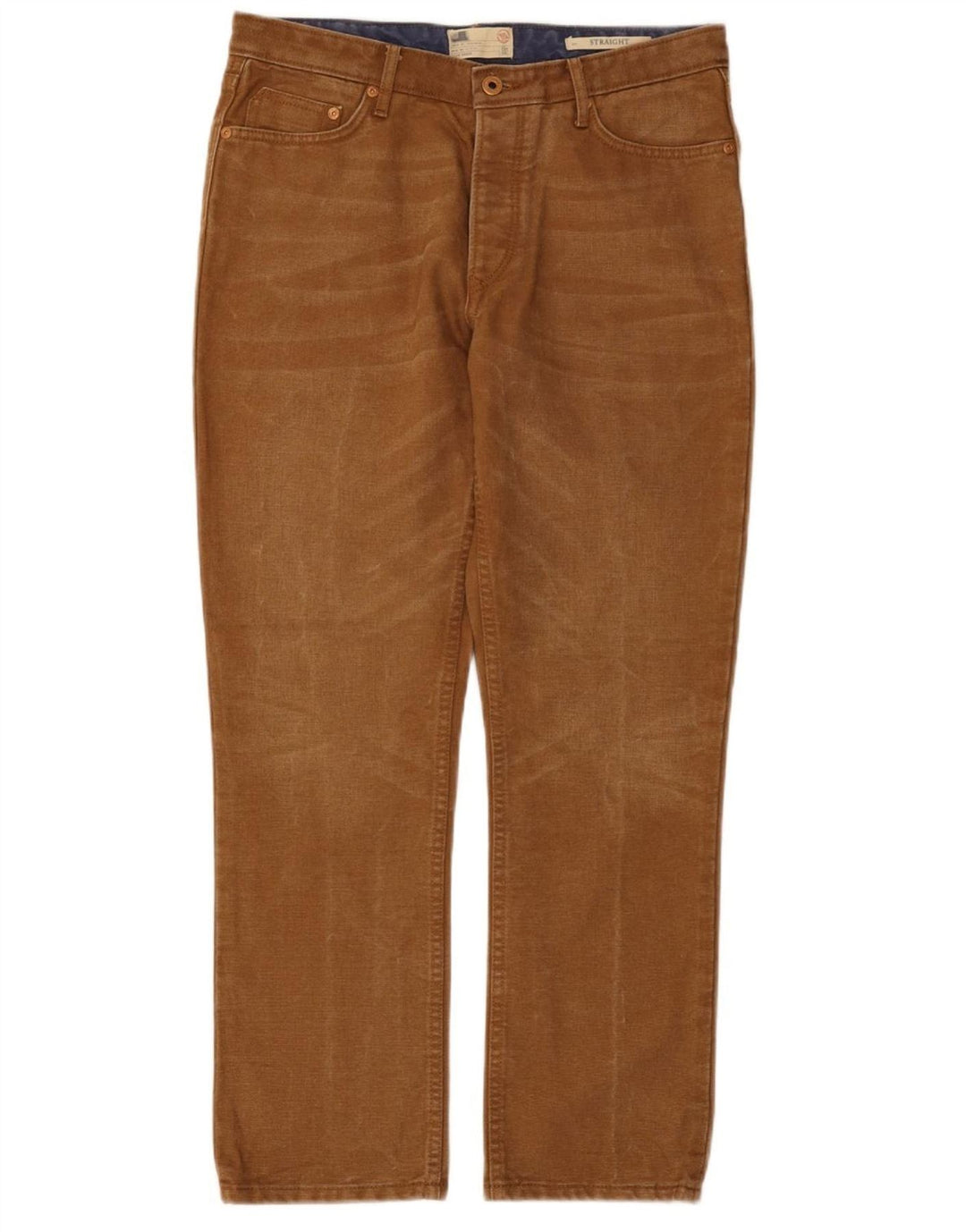 Marks & Spencer Straight Jeans til mænd W32 L29 brun bomuld