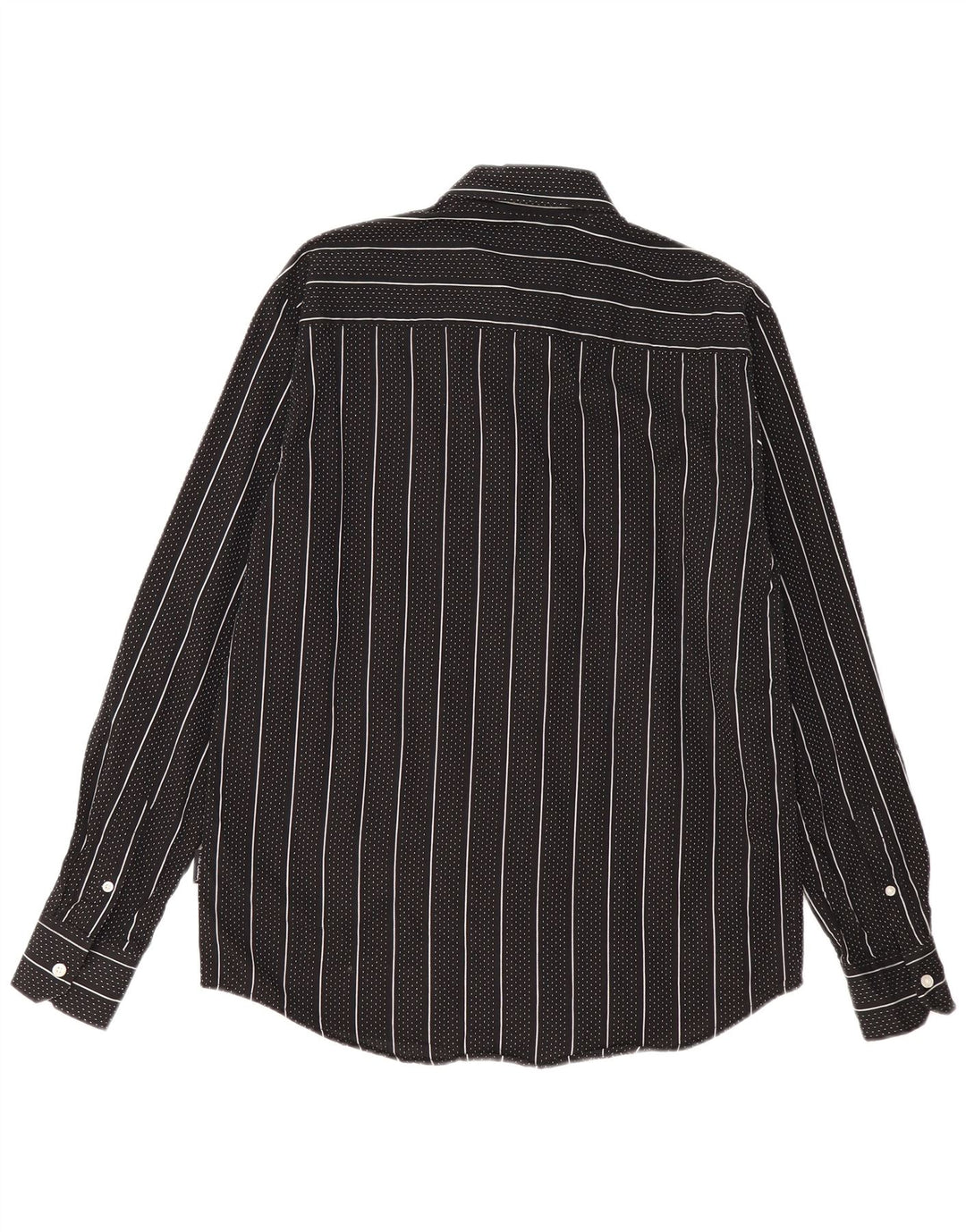 Pierre Cardin Herre Regular Fit skjorte Medium sort stribet bomuld