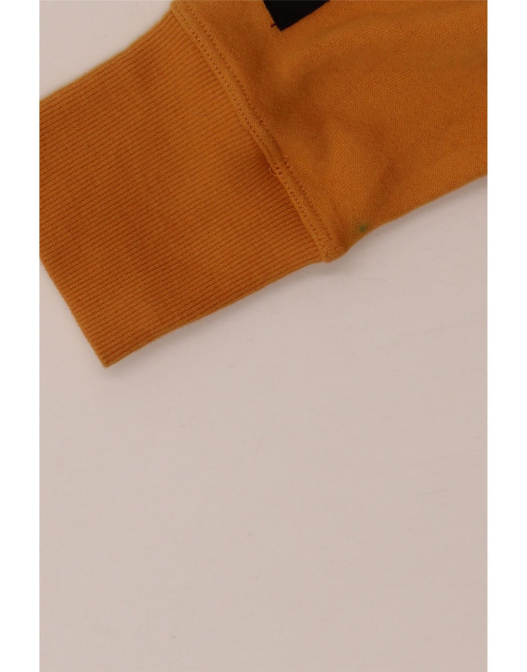 CALVIN KLEIN Dame Oversized Crop Hoodie Jumper UK 10 Small Yellow