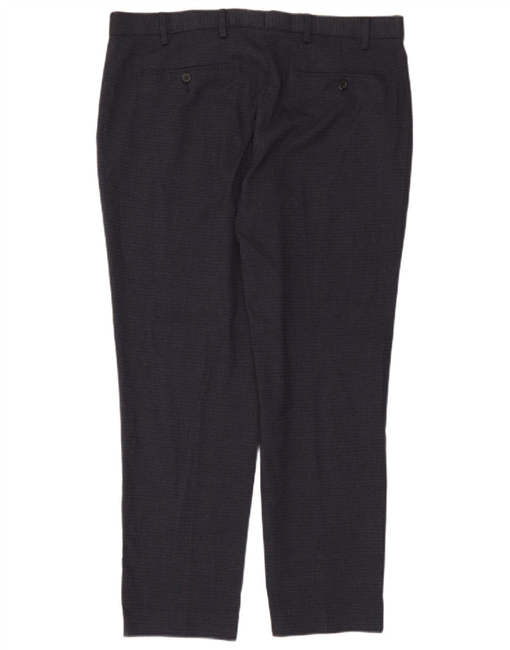 Marks & Spencer Straight Casual Bukser til mænd W38 L29 Marineblå polyester