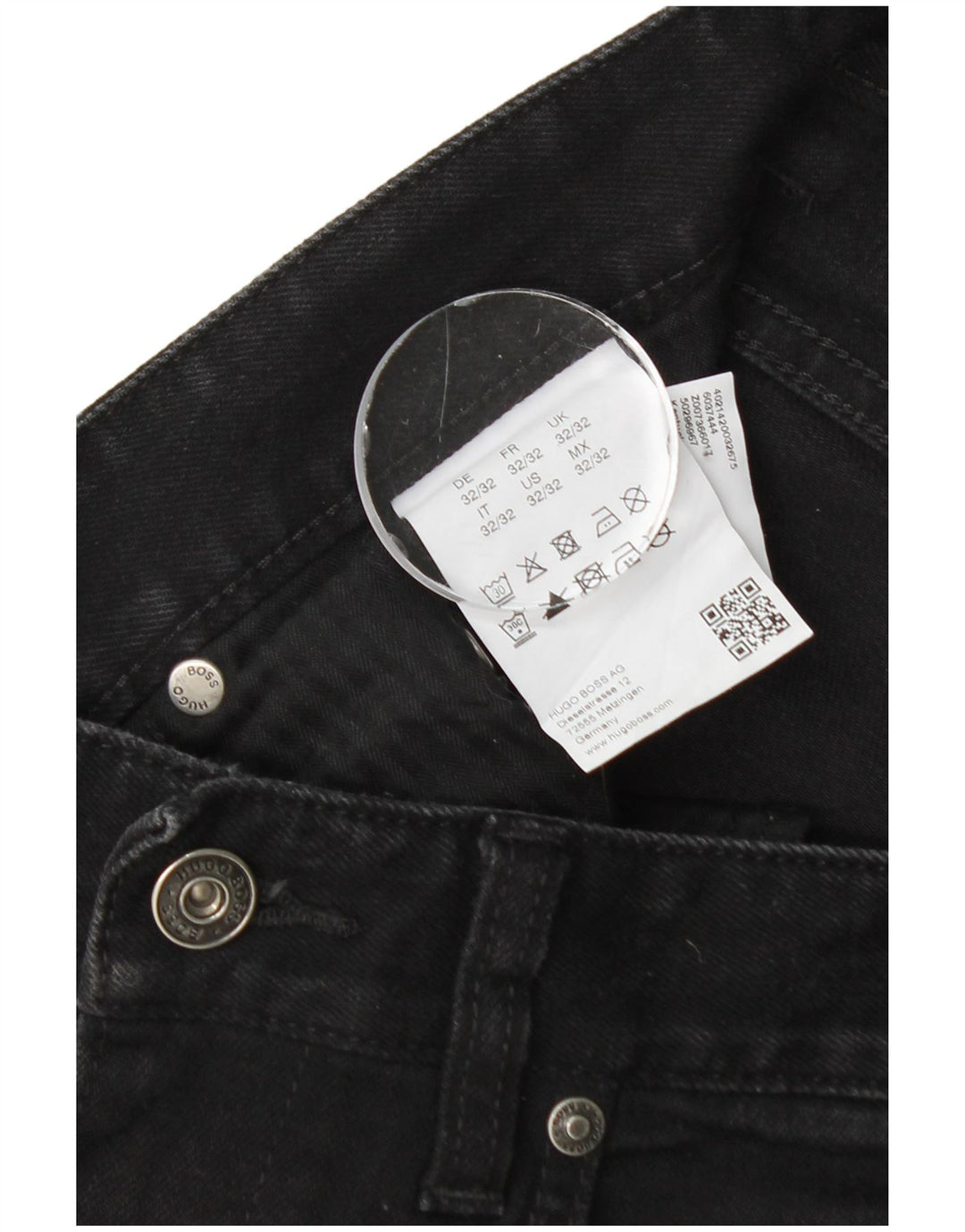 Hugo Boss Herre Slim Jeans W32 L32 Sort Bomuld