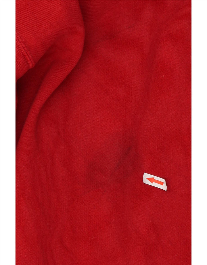 Bedste Firma Herre Grafisk Sweatshirt Jumper Medium Rød Bomuld