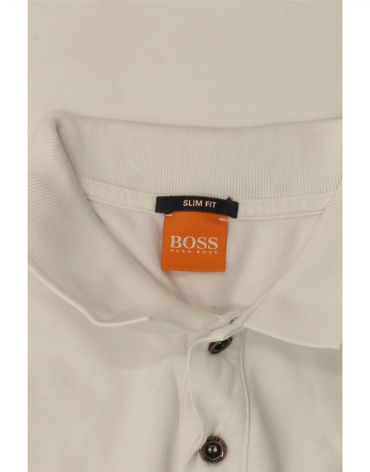 Hugo Boss Herre Slim Fit Polo Shirt Lille Hvid