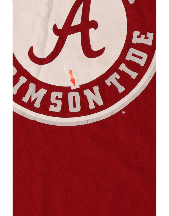 Champion Herre Grafisk T-Shirt Top Stor Rød Bomuld