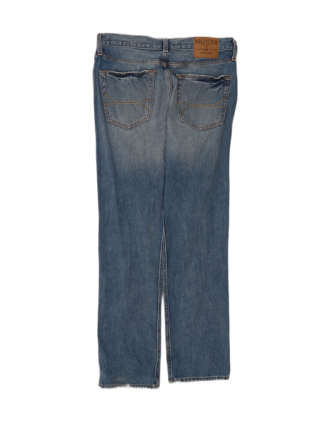HOLLISTER Mens Straight Jeans  W32 L30 Blue Cotton Vintage Hollister and Second-Hand Hollister from Messina Hembry 