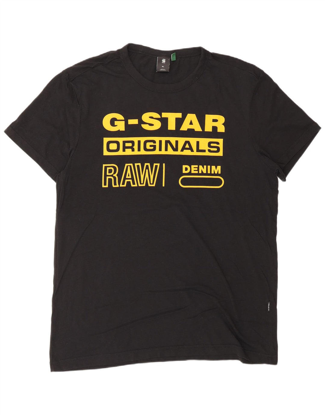 G-STAR Herre grafisk T-shirt top XL sort bomuld