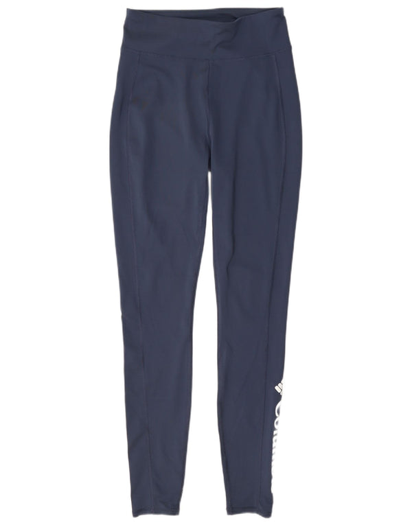 Columbia Womens Grafiske Leggings UK 10 Small Navy Blue