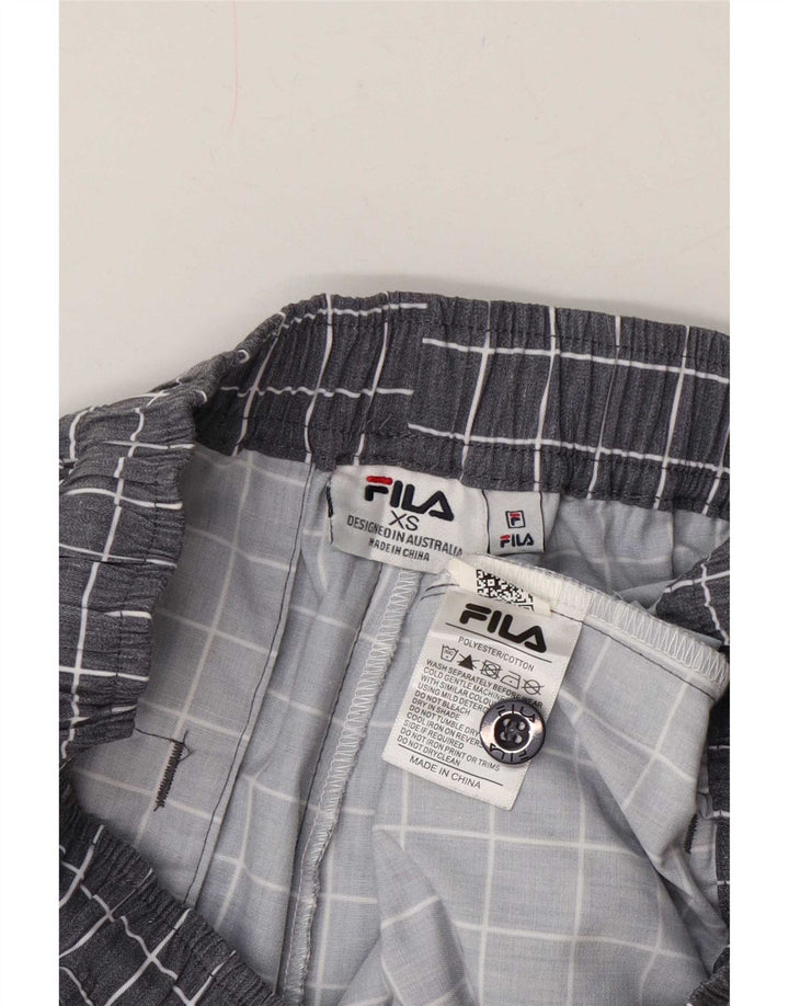 Fila Sportshorts til mænd XS Grå ternet polyester
