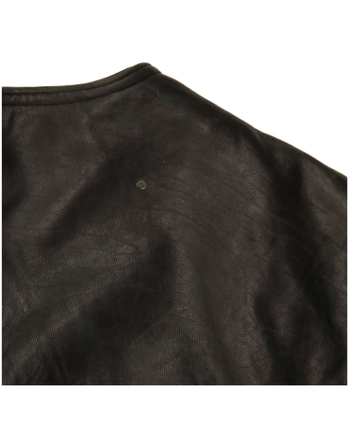 VINTAGE Lædervest til mænd IT 50 Medium Sort