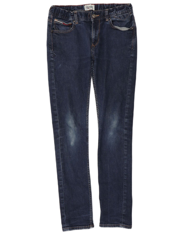 TOMMY HILFIGER Drenge Skinny Jeans 13-14 år W28 L29 Blå Bomuld