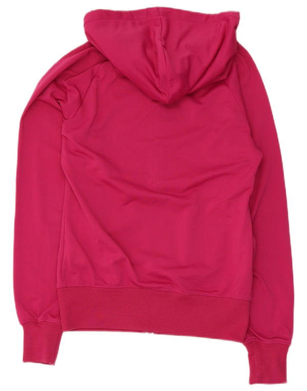 Nike hættetrøje til kvinder med lynlås UK 10 Small Pink Polyester