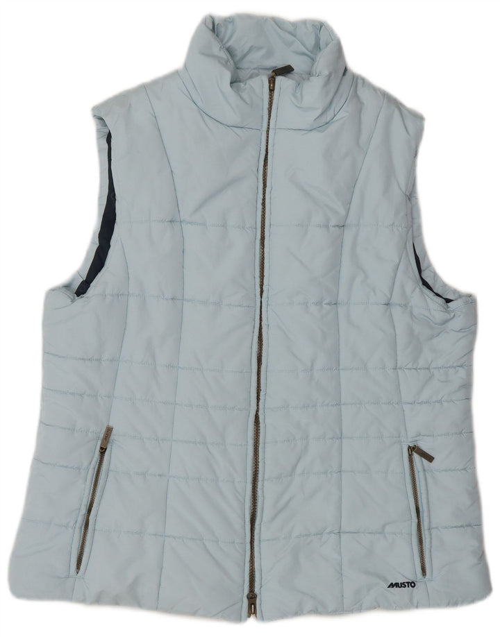Musto Womens Polstret Gilet UK 18 XL Blå Polyester