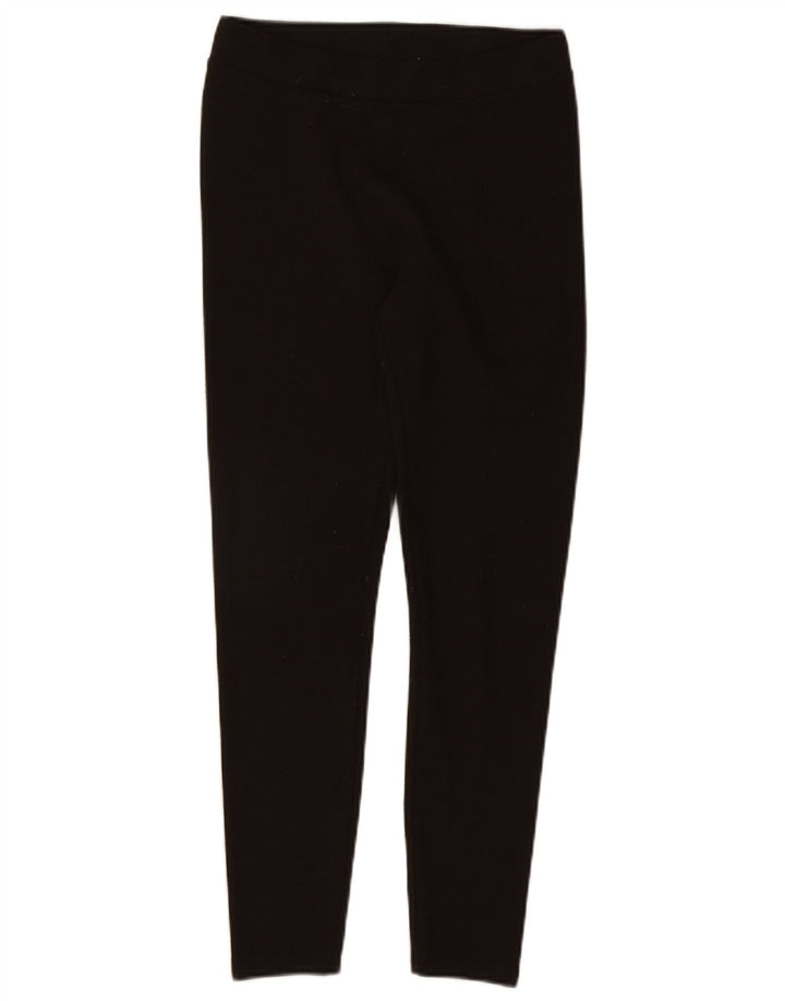 Marks & Spencer Womens Crop Leggings UK 12 Medium Brown Polyester