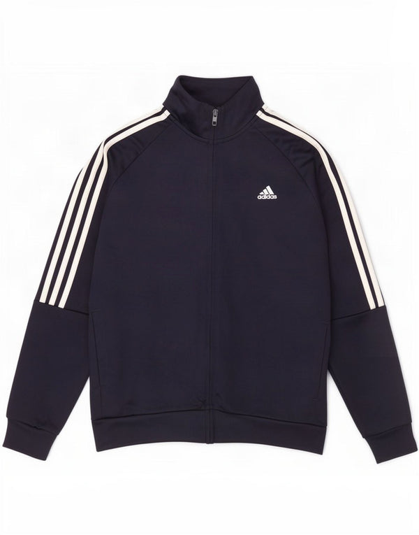 Adidas drenge Aeroready træningsdragt topjakke 13-14 år marineblå polyester