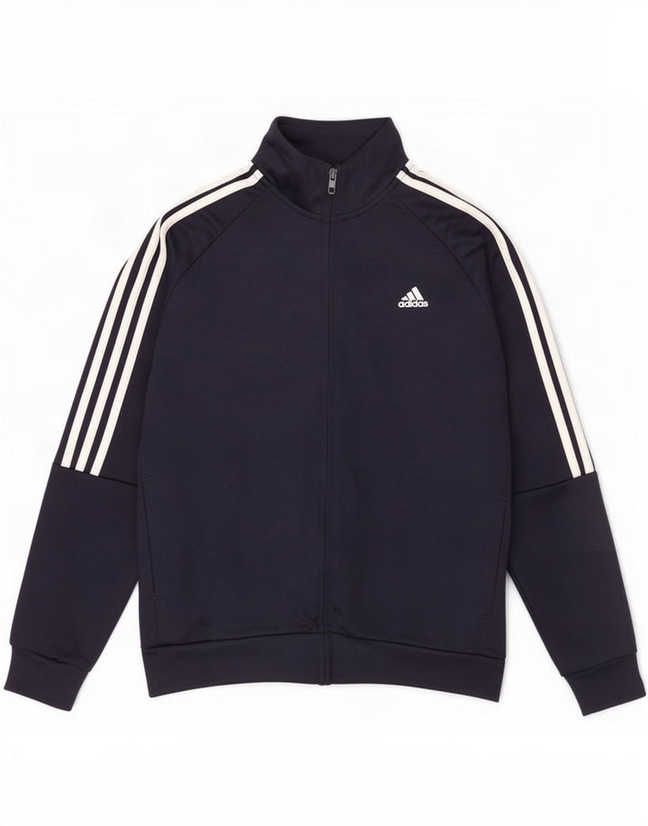 Adidas drenge Aeroready træningsdragt topjakke 13-14 år marineblå polyester