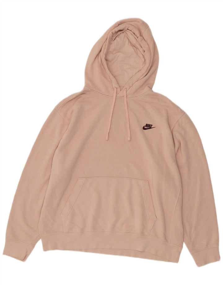 NIKE Hættetrøje til mænd XL Pink Bomuld