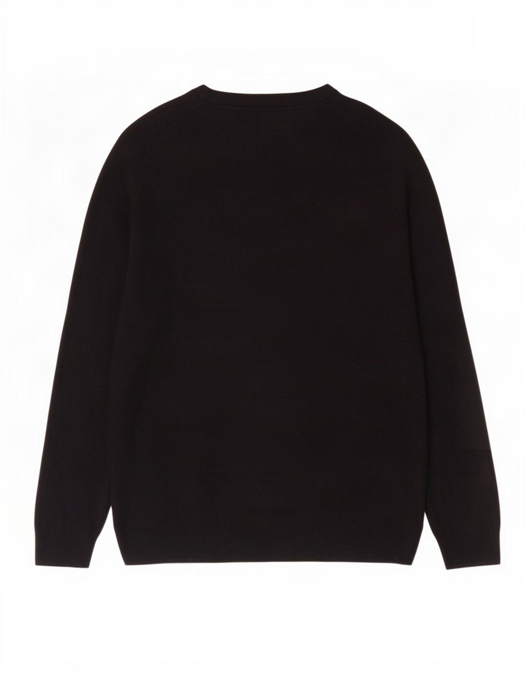 Marks & Spencer Herre Regular Fit Boat Neck Jumper Sweater Large Black Wool