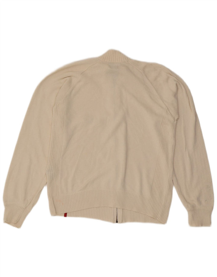 LEVI'S Dame oversized cardigan sweater UK 10 Small Off White Bomuld