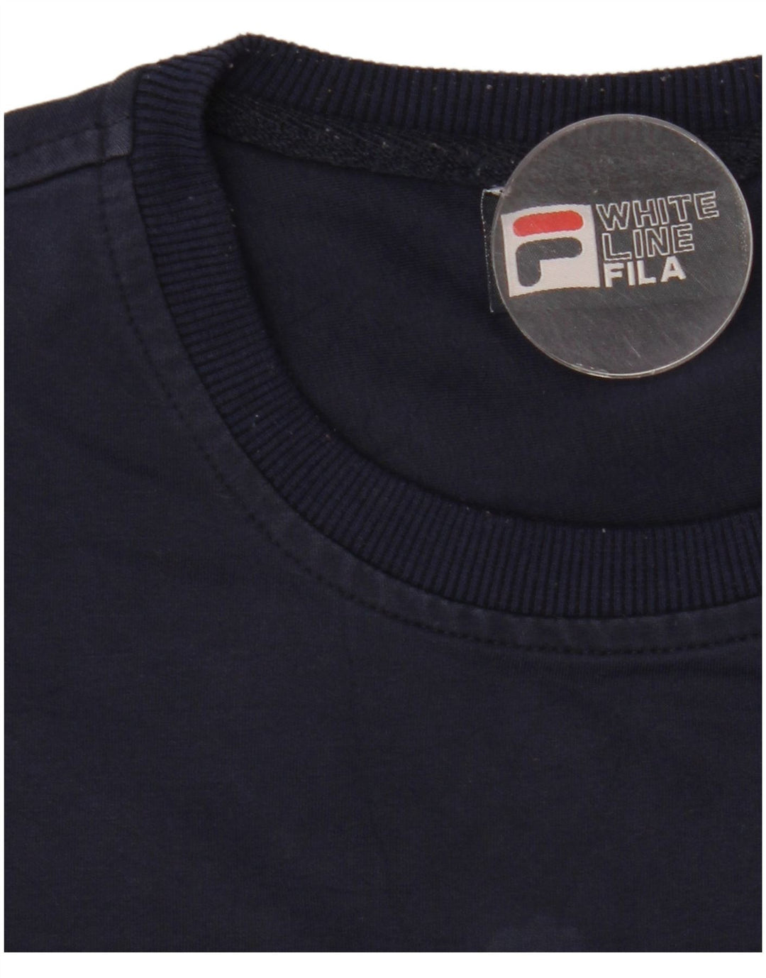 Fila Dame Grafisk Sweatshirt Jumper UK 16 Large Navy Blue Polyester