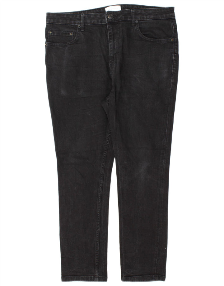 JACK WILLS Mens Slim Jeans  W34 L26 Black Cotton