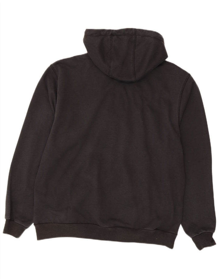 Carhartt Herre Relaxed Fit Hættetrøje Sweater med lynlås Stor sort polyester